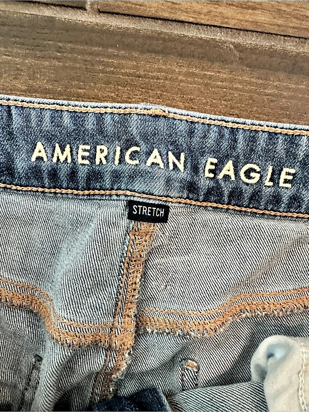 American Eagle Low-Rise Baggy Wide Leg Jeans 12 Long - Picture 5 of 7
